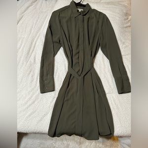 Olive Shirt Dress